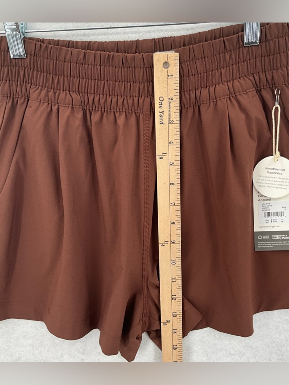 NWT Women's Vuori Villa Shorts Burnt Sienna Small VW3015 - Picture 11 of 13
